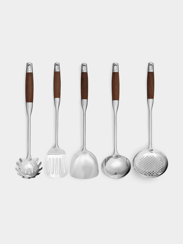 Lorenzi Milano - Walnut Cooking Utensils (Set of 5) -  - ABASK - 