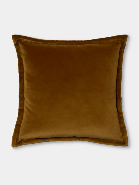 de Le Cuona - Vienna Cotton Pillow (21.5in/55cm) - Brown - ABASK - 