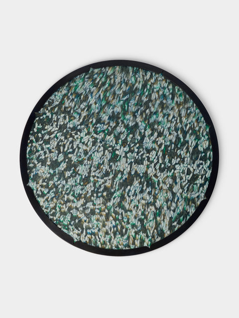 Droulers - Ondine Burnished Brass Tray (16in/40.5cm) - Green - ABASK