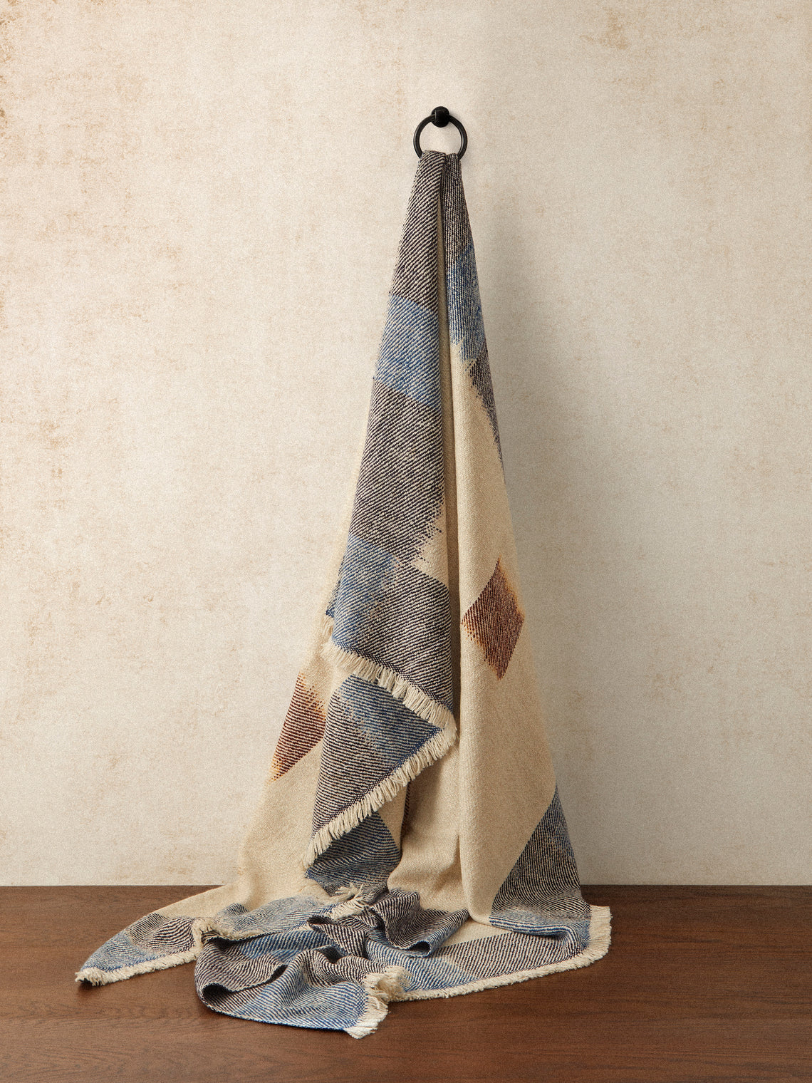 Me & K - Grid Ikat Cashmere Throw (67in/1.7m) - Multiple - ABASK