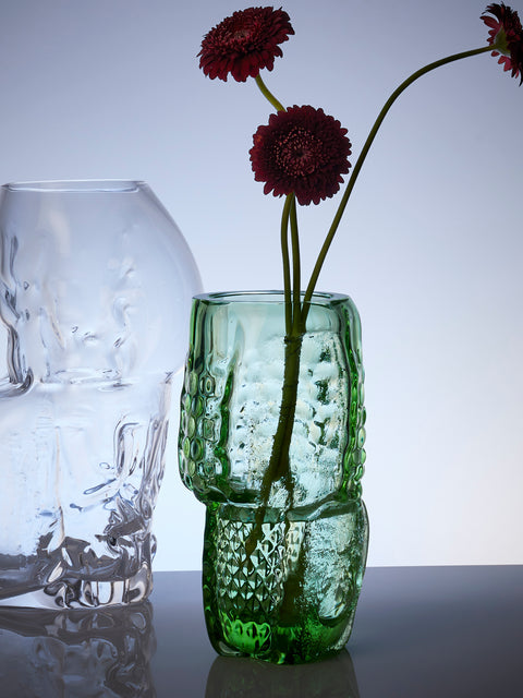 Hana Hillerová - Remix Hand-Blown Glass Vessel (12in/31cm) - Green - ABASK