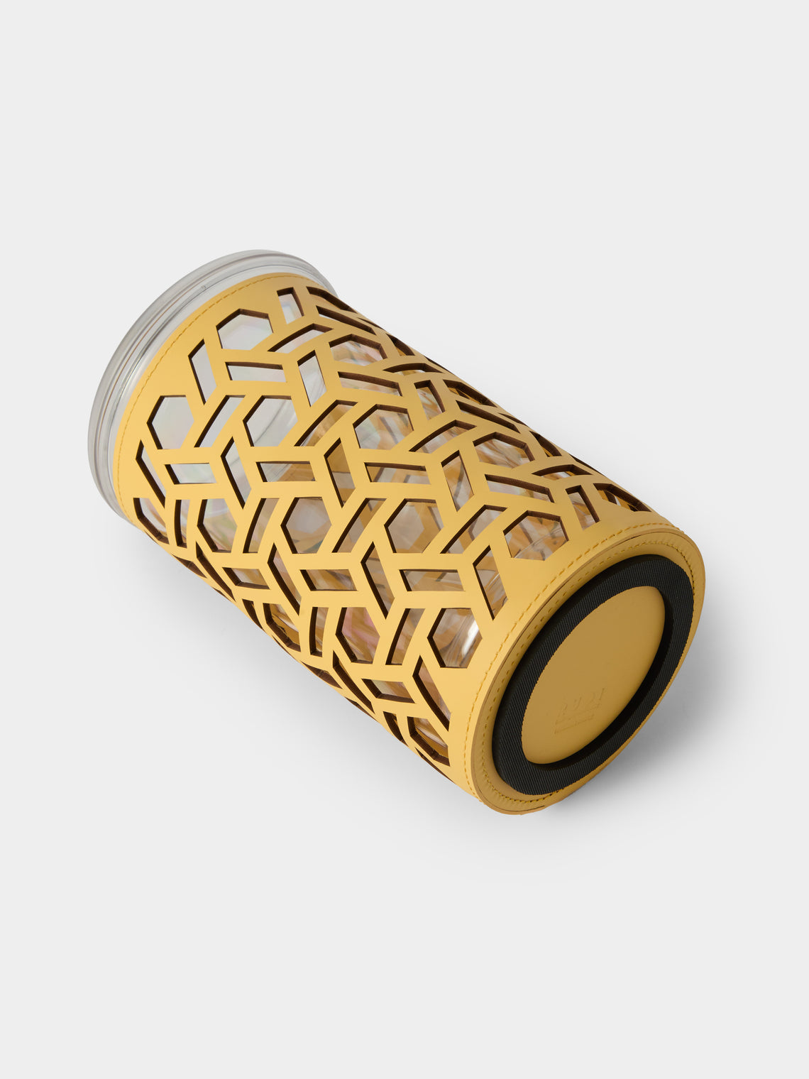 RUDI - Stelvio Leather Thermal Bottle Cooler - Yellow - ABASK
