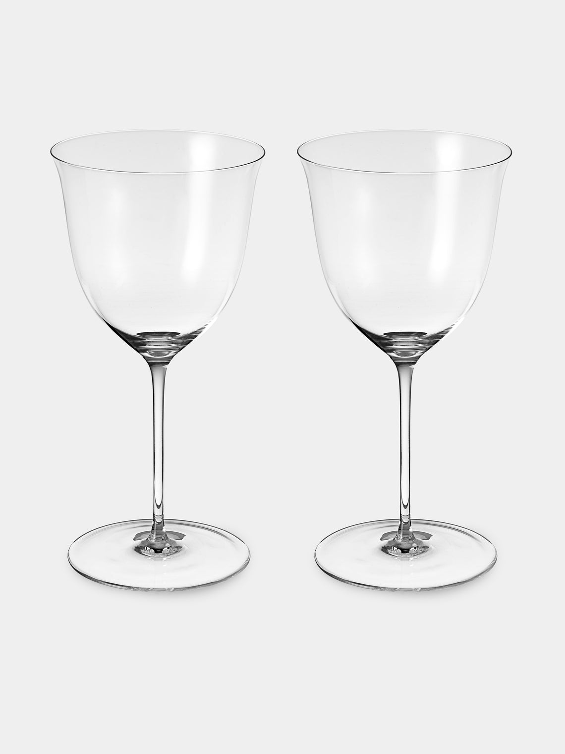 Lobmeyr - | Set of 2 | Patrician Crystal Red Wine Glasses - Clear - ABASK - 
