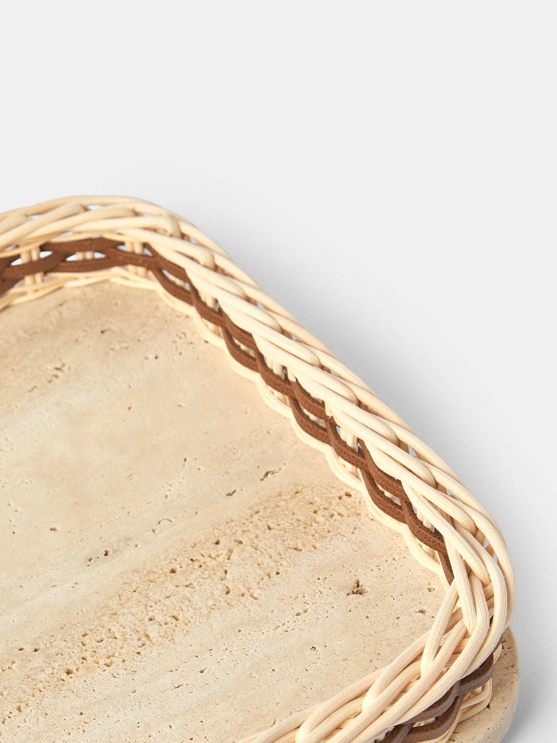 Pigment France - Orsay Marble Tray (15.5in/40cm) - Natural - ABASK