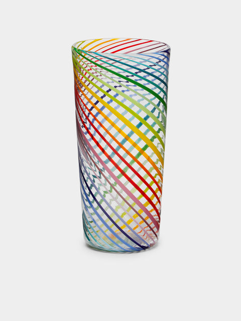 Pierrot Doremus - Twist Filigrane Hand-Blown Glass Highballs (Set of 4) - Multiple - ABASK- 