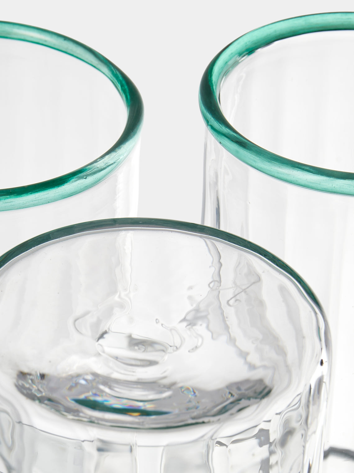 Akua Objects - Peter Hand-Blown Crystal Highballs (Set of 4) - Clear - ABASK