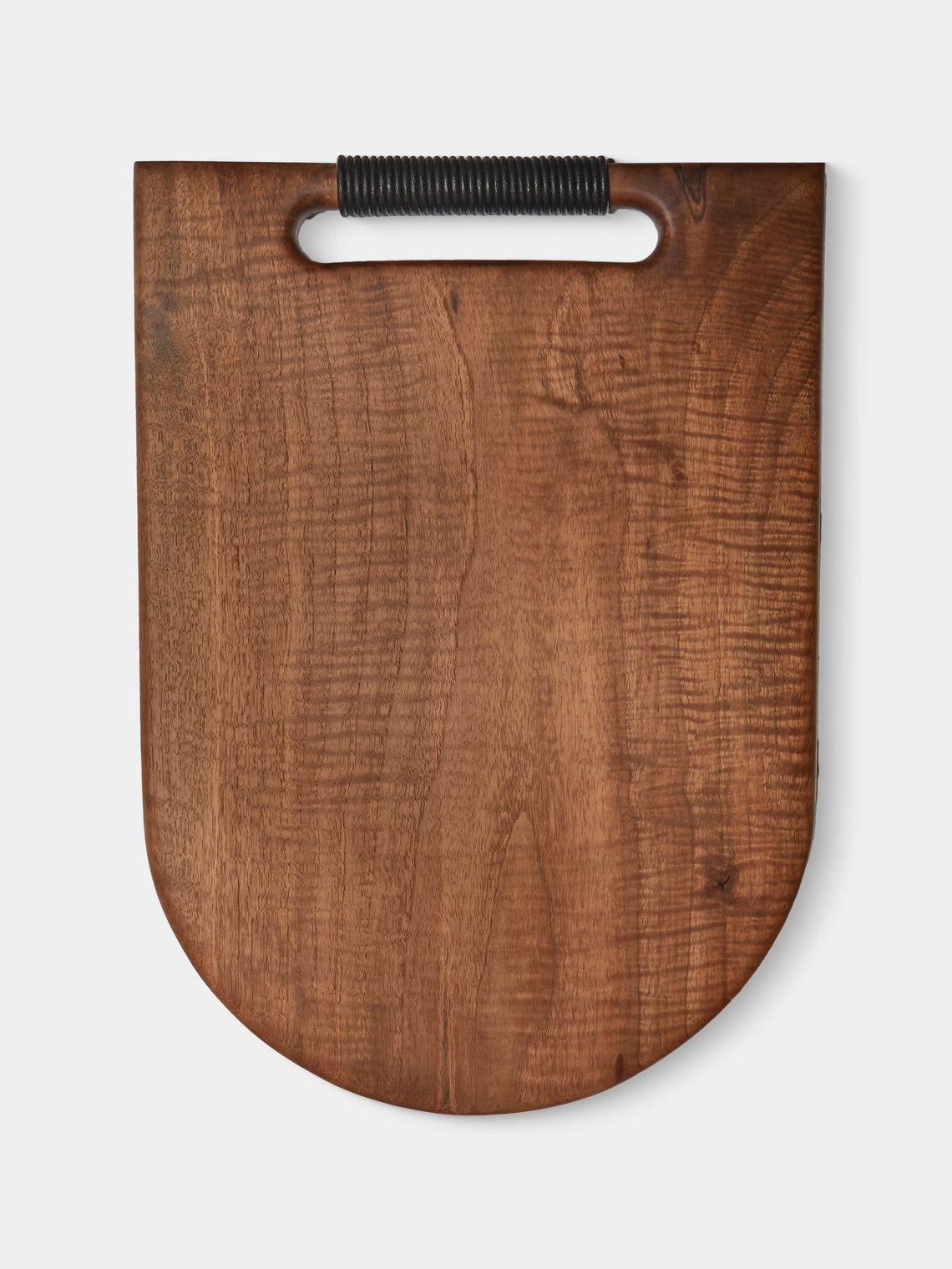 Lucas Castex - Hand-Carved Wood Serving Board with Leather Handles - Brown - ABASK - 