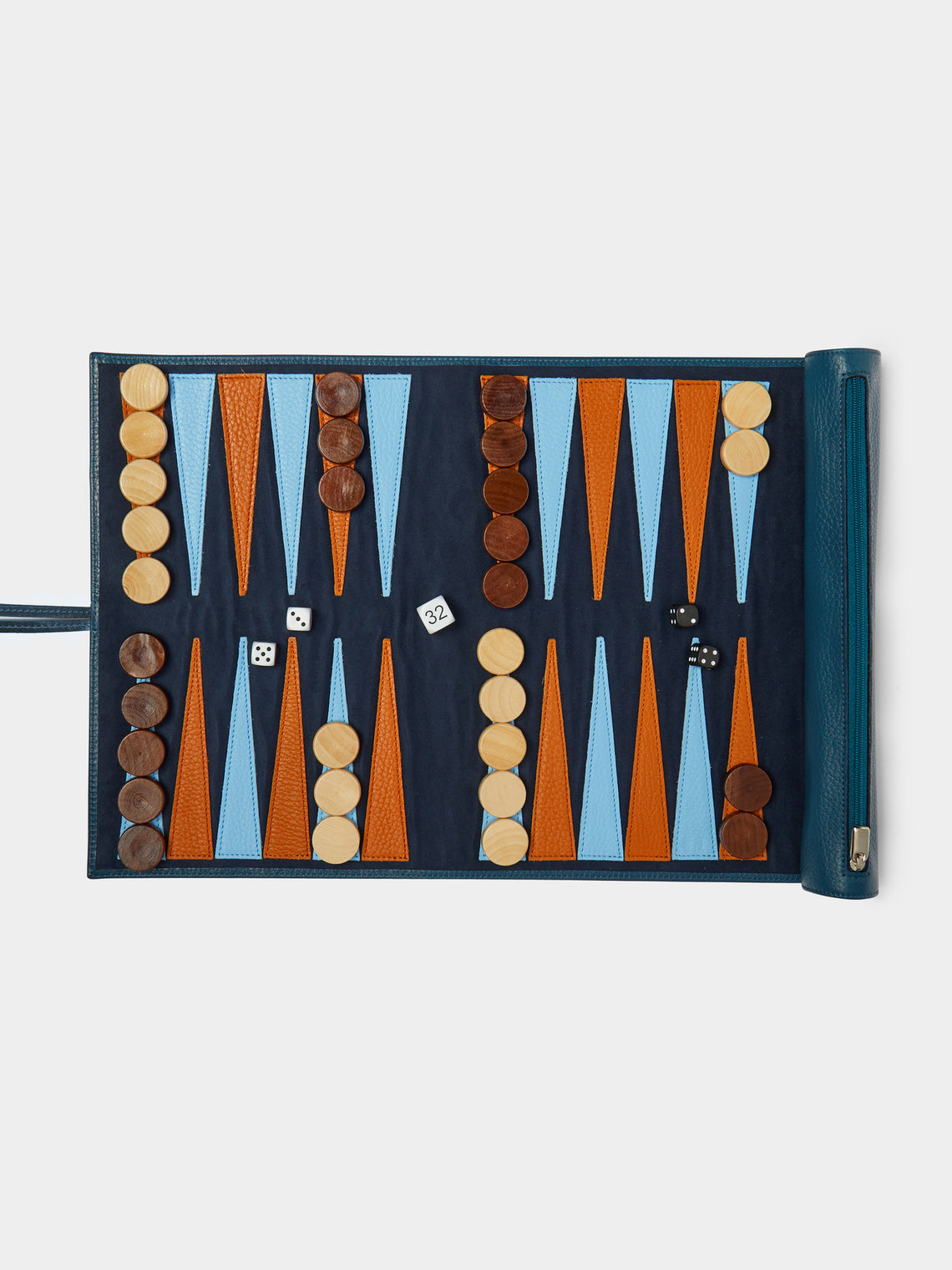 Noble Macmillan - Leather Travel Backgammon Set -  - ABASK - 