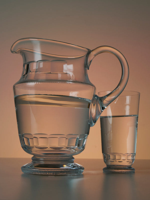 Moser - Mozart Hand-Blown Crystal Water Jug - Clear - ABASK