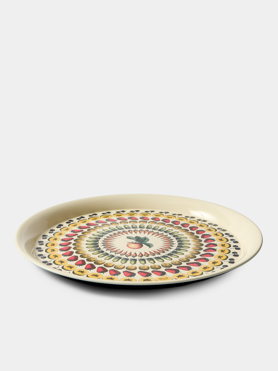 Fornasetti - Giostra di Frutta Iron Tray (23.5in/60cm) - Multiple - ABASK