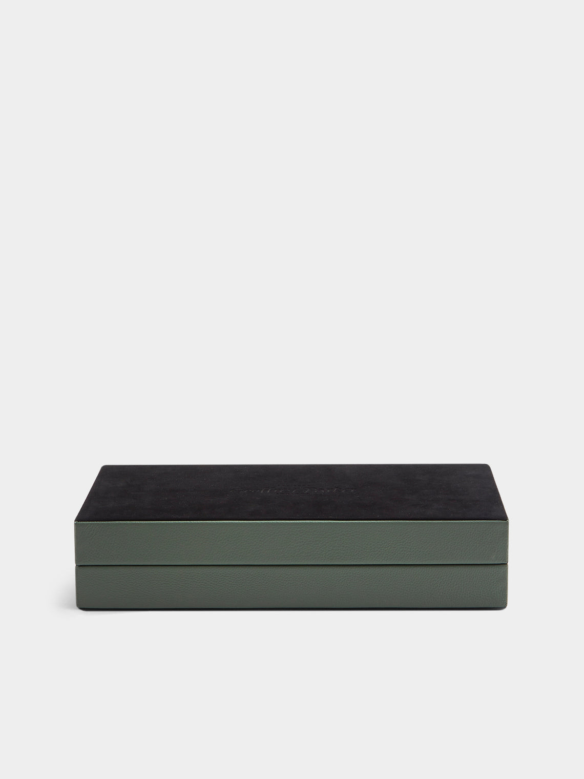 Geoffrey Parker - Leather Travel Backgammon Set - Green - ABASK