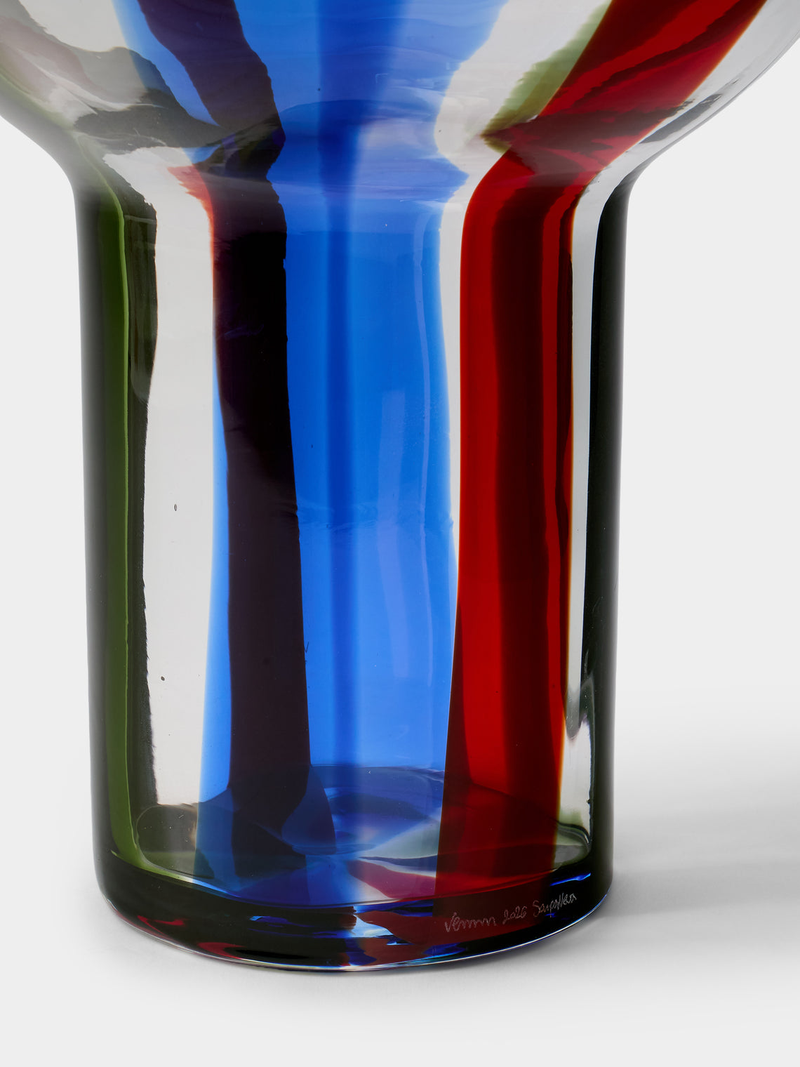 Venini - 1991 Timo Sarpaneva Kukinto Murano Glass Vase (18.5in/47cm) - Multiple - ABASK