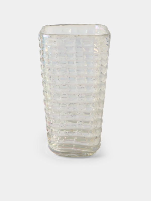 Antique and Vintage - 1950 Ercole Barovier Mold-Blown Vase - Clear - ABASK - 