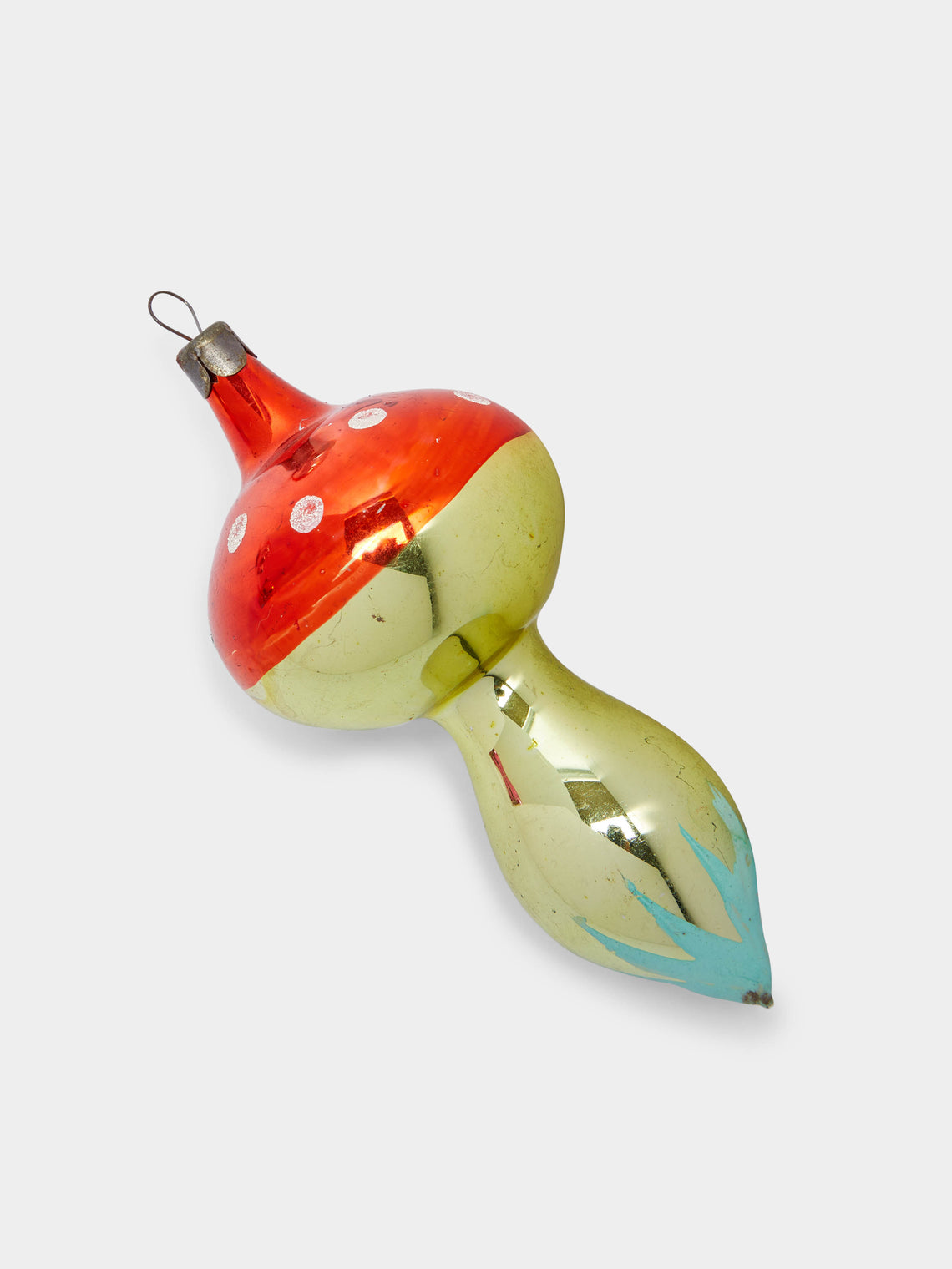 Antique and Vintage - 1950s Mushrooms Glass Large Tree Decorations (Set of 6) -  - ABASK