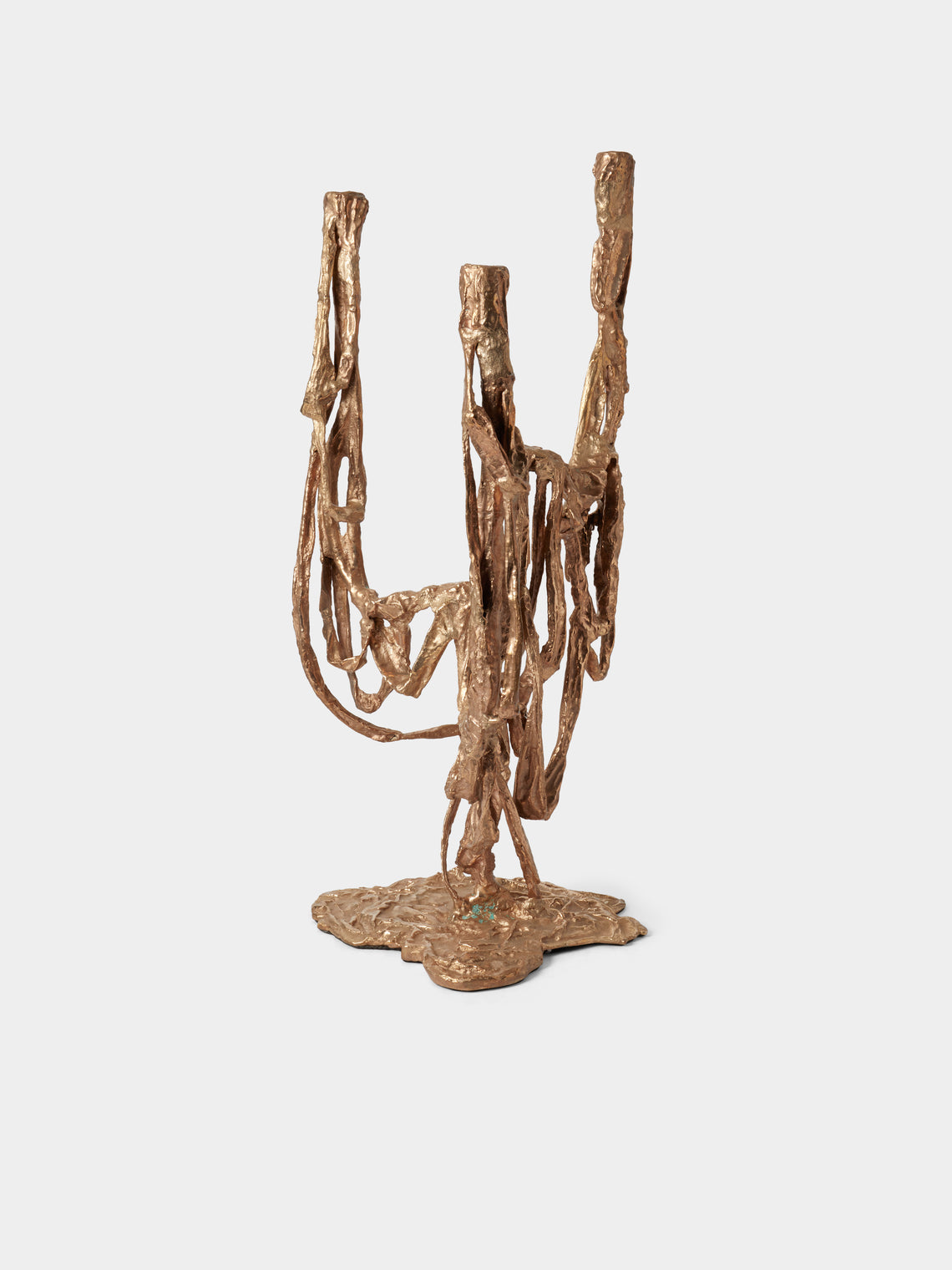 Viya - Golden Banyan Bronze Candelabra - Bronze - ABASK