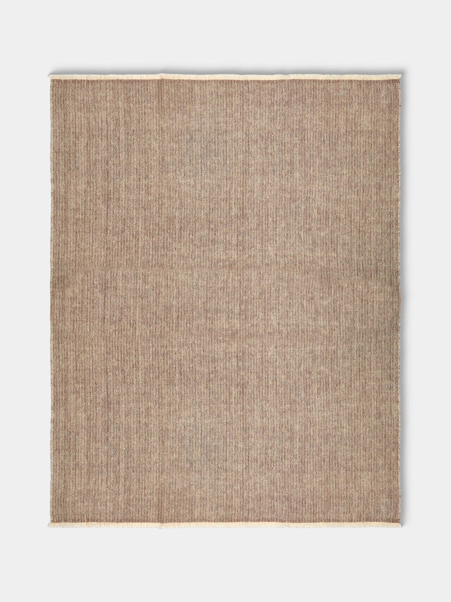 Me & K - Melange Cashmere Throw (75in/1.9m) - Red - ABASK