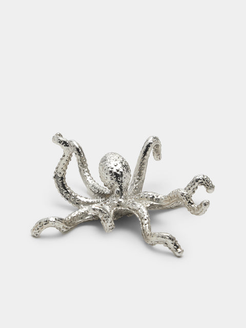 Objet Luxe - Octopus Silver-Plated Chopstick Rests (Set of 4) - Silver - ABASK - 