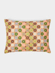 Kissweh - Damask Rose Hand-Embroidered Cotton Cushion -  - ABASK - 