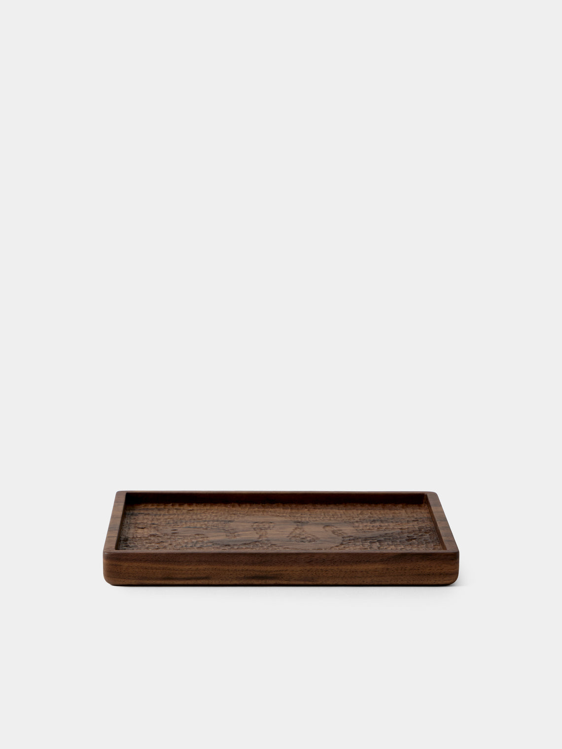 Droulers - Bosco Serpente II Hand-Carved Walnut Tray (8in/20cm) - Brown - ABASK