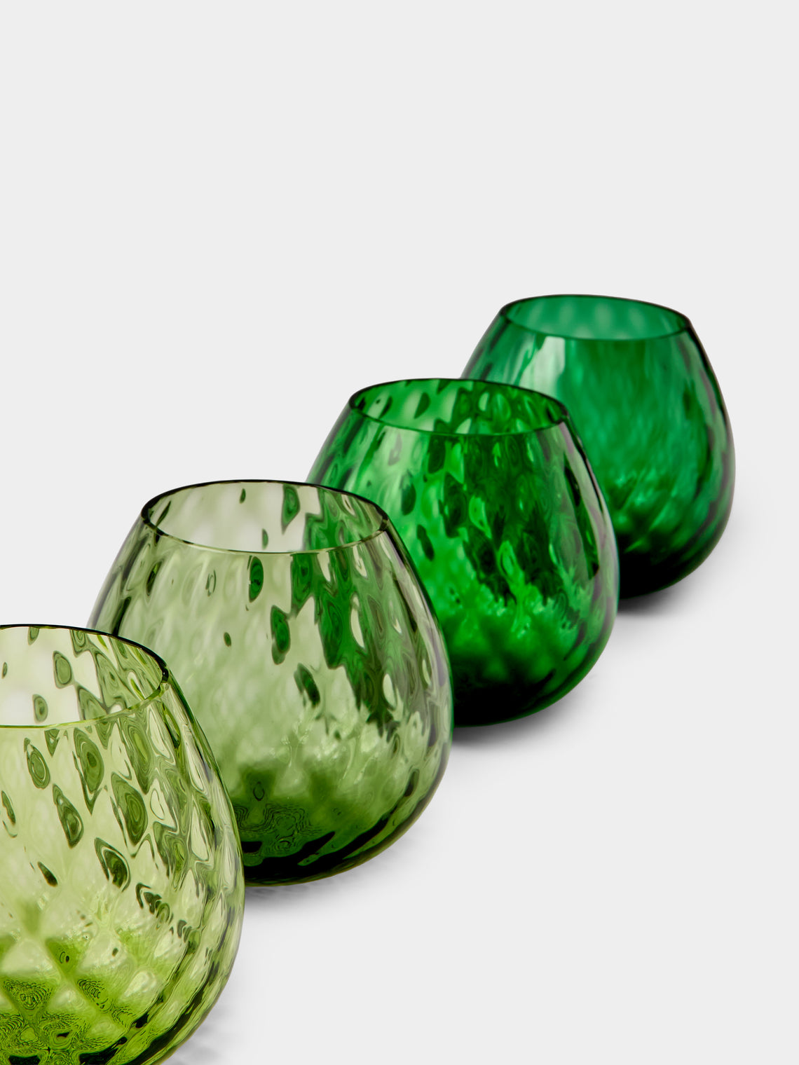 NasonMoretti - Macrame Tealight Holders (Set of 4) - Green - ABASK