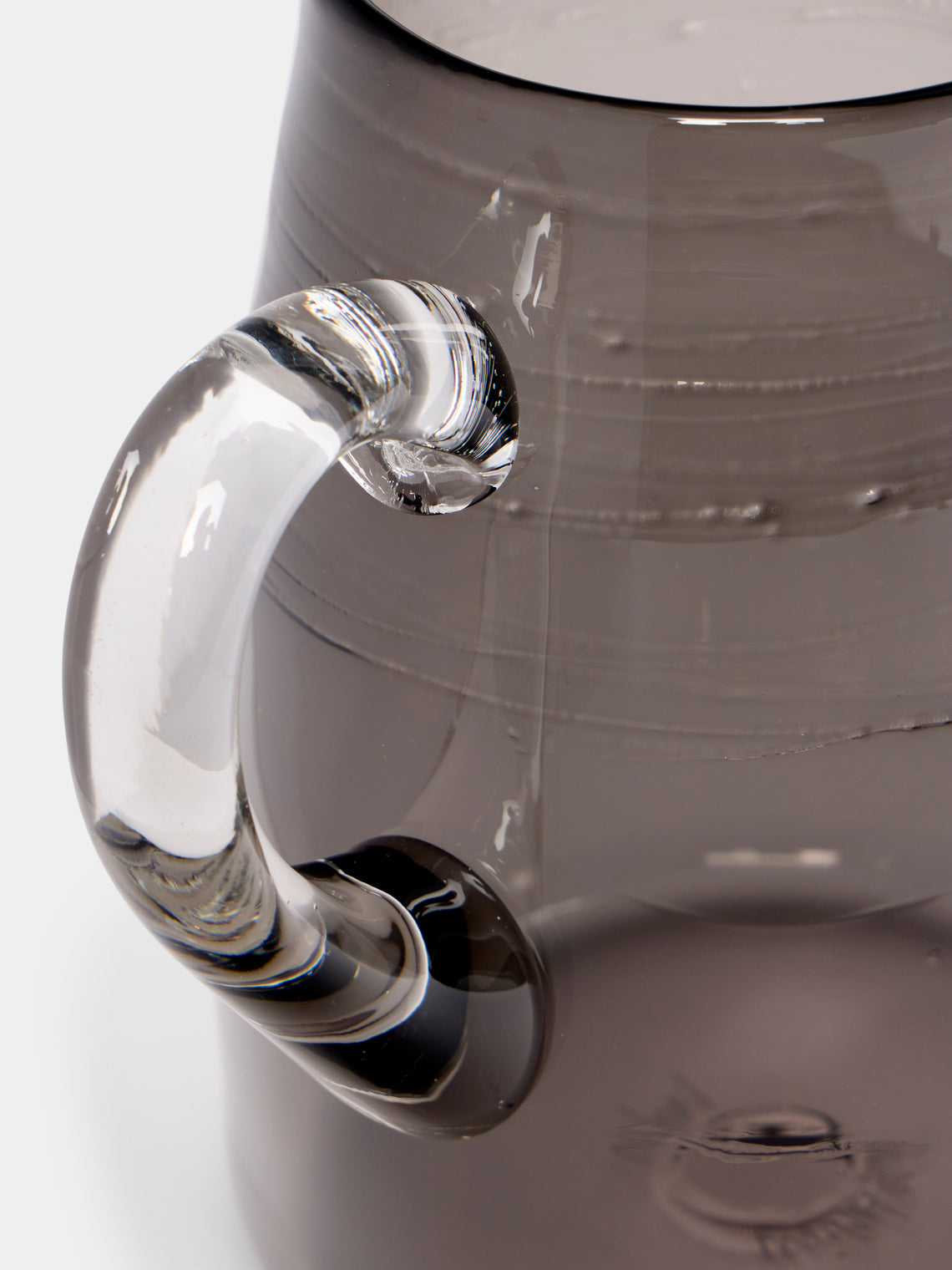 Michael Ruh Studio - Urban Hand-Blown Glass Pitcher - Gray - ABASK