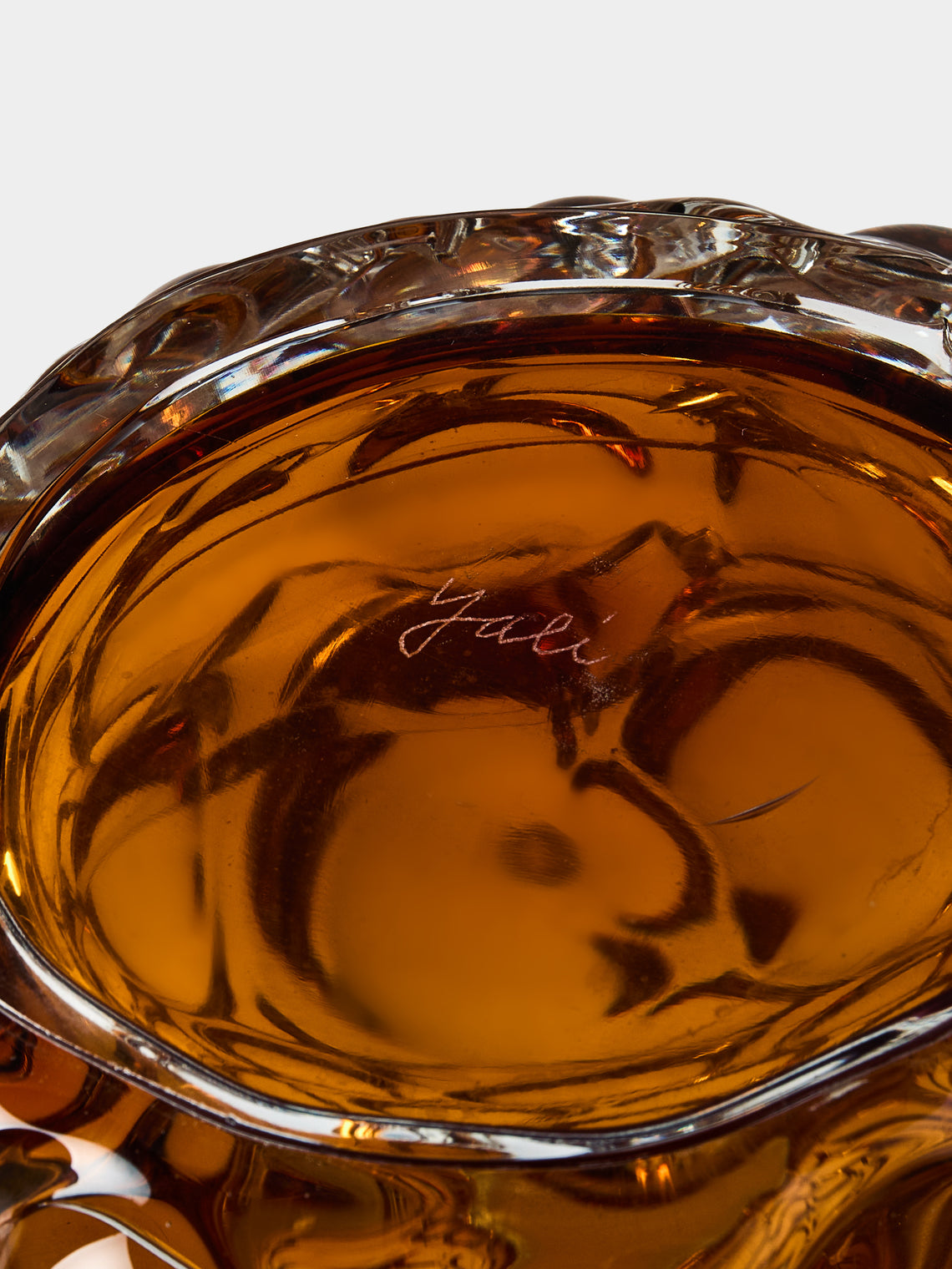 Yali Glass - Boboli Hand-Blown Murano Glass Vase (8.5in/22cm) - Brown - ABASK