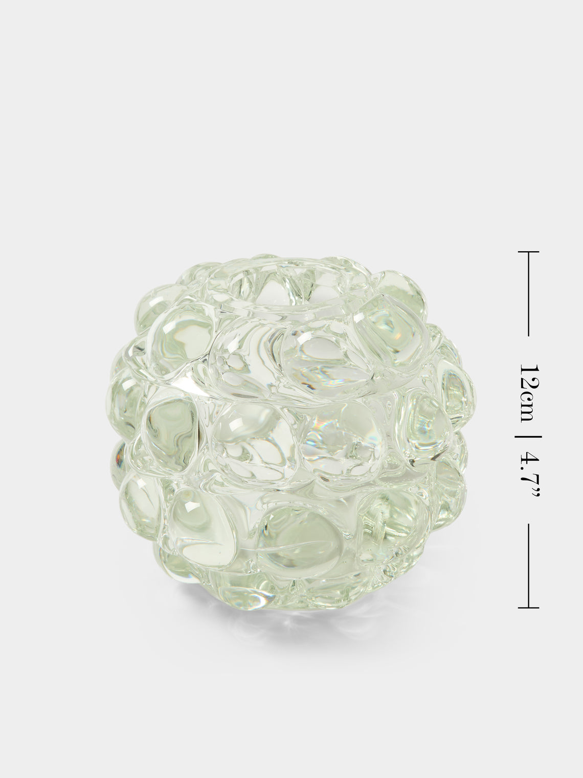 Yali Glass - Boboli Hand-Blown Murano Glass Bud Vase (4.5in/12cm) - Green - ABASK