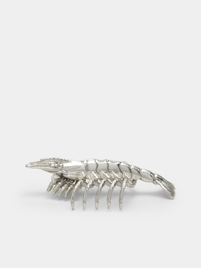 Objet Luxe - Shrimp Silver-Plated Chopstick Rests (Set of 4) - Silver - ABASK - 