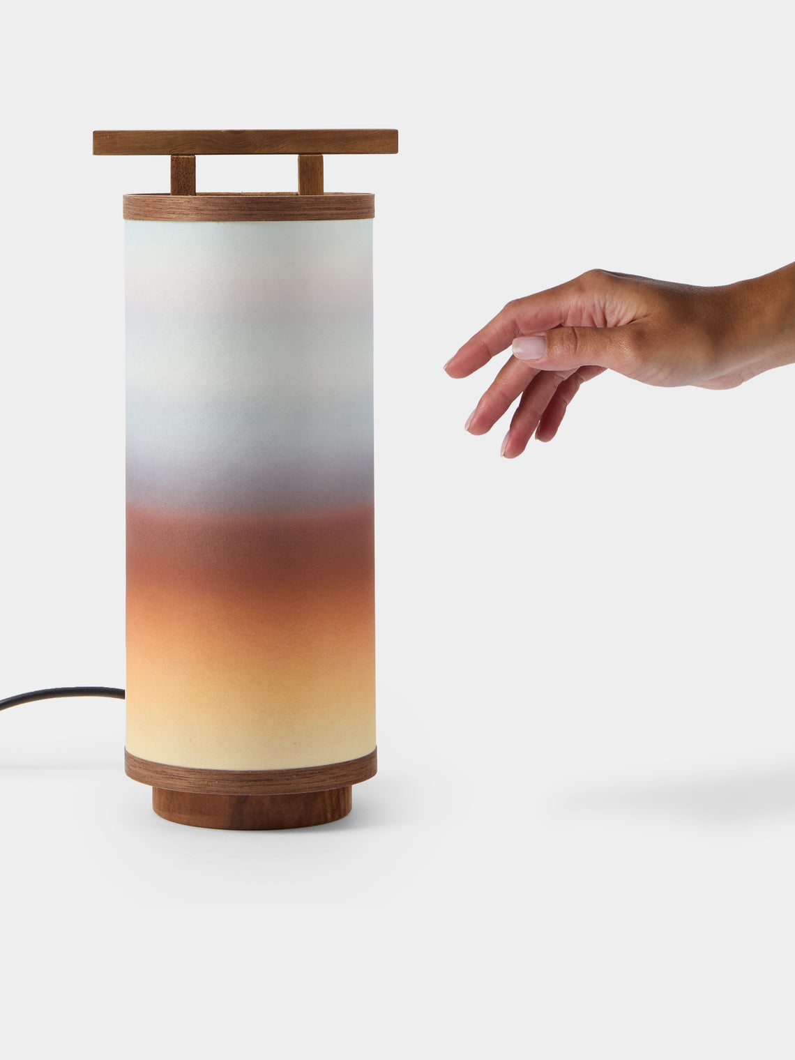Maxime Prange - Torii Walnut and Washi Paper Small Table Lamp - Multiple - ABASK