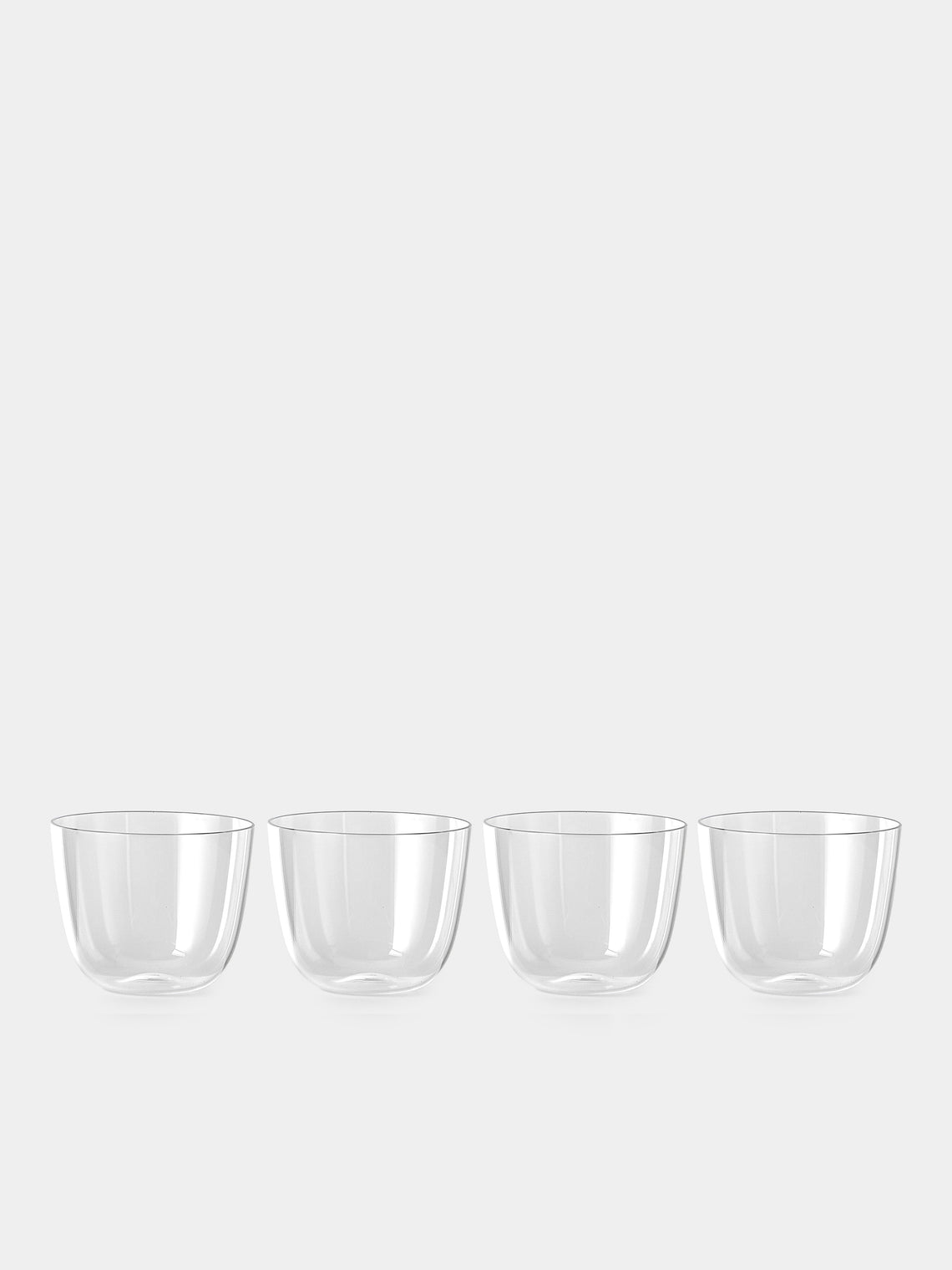 Lobmeyr - | Set of 4 | Alpha Crystal Shot Glasses - Clear - ABASK