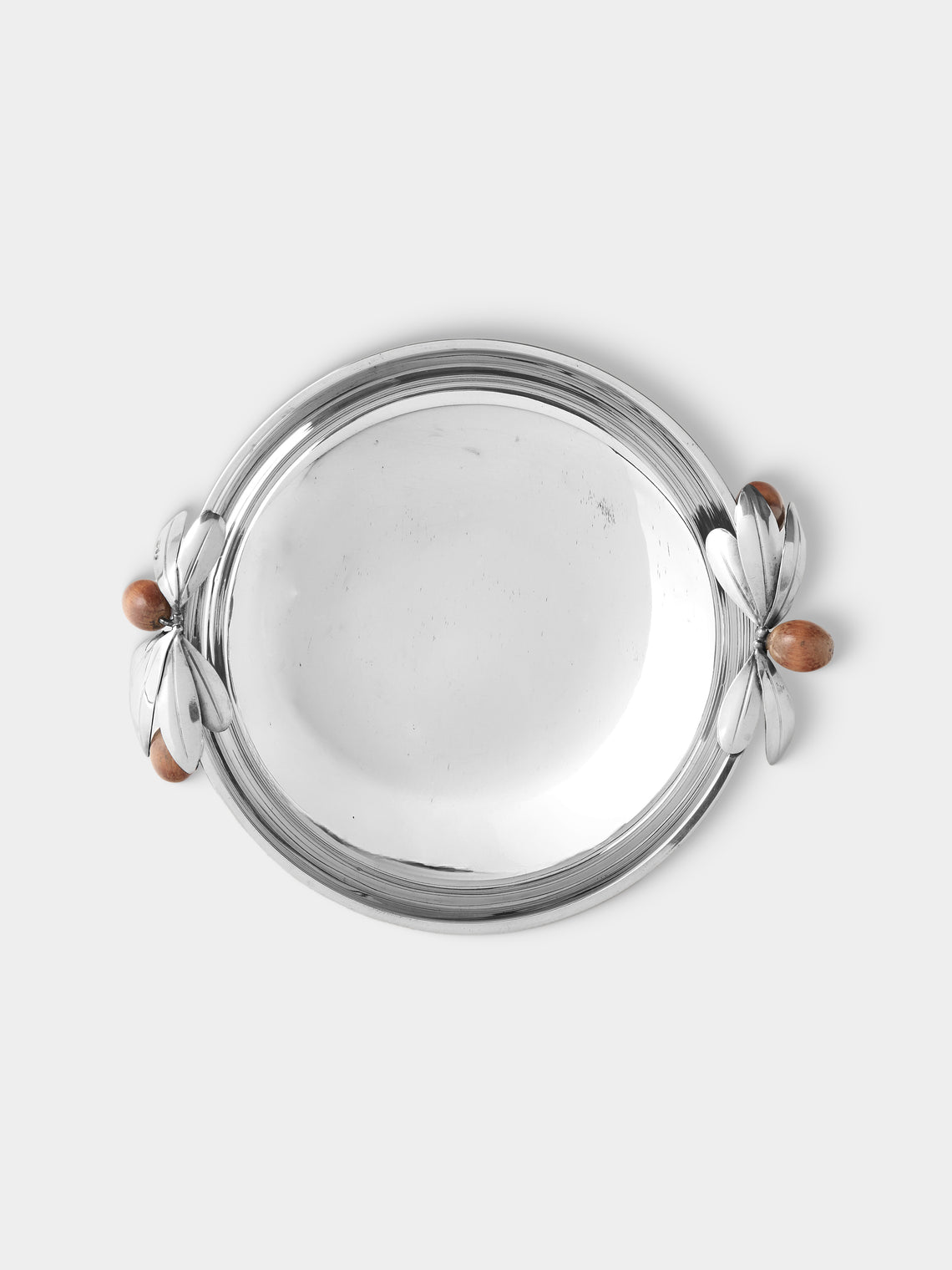 Antique and Vintage - 1950s Cesa Solid Silver and Wood Olive Bowl - Silver - ABASK