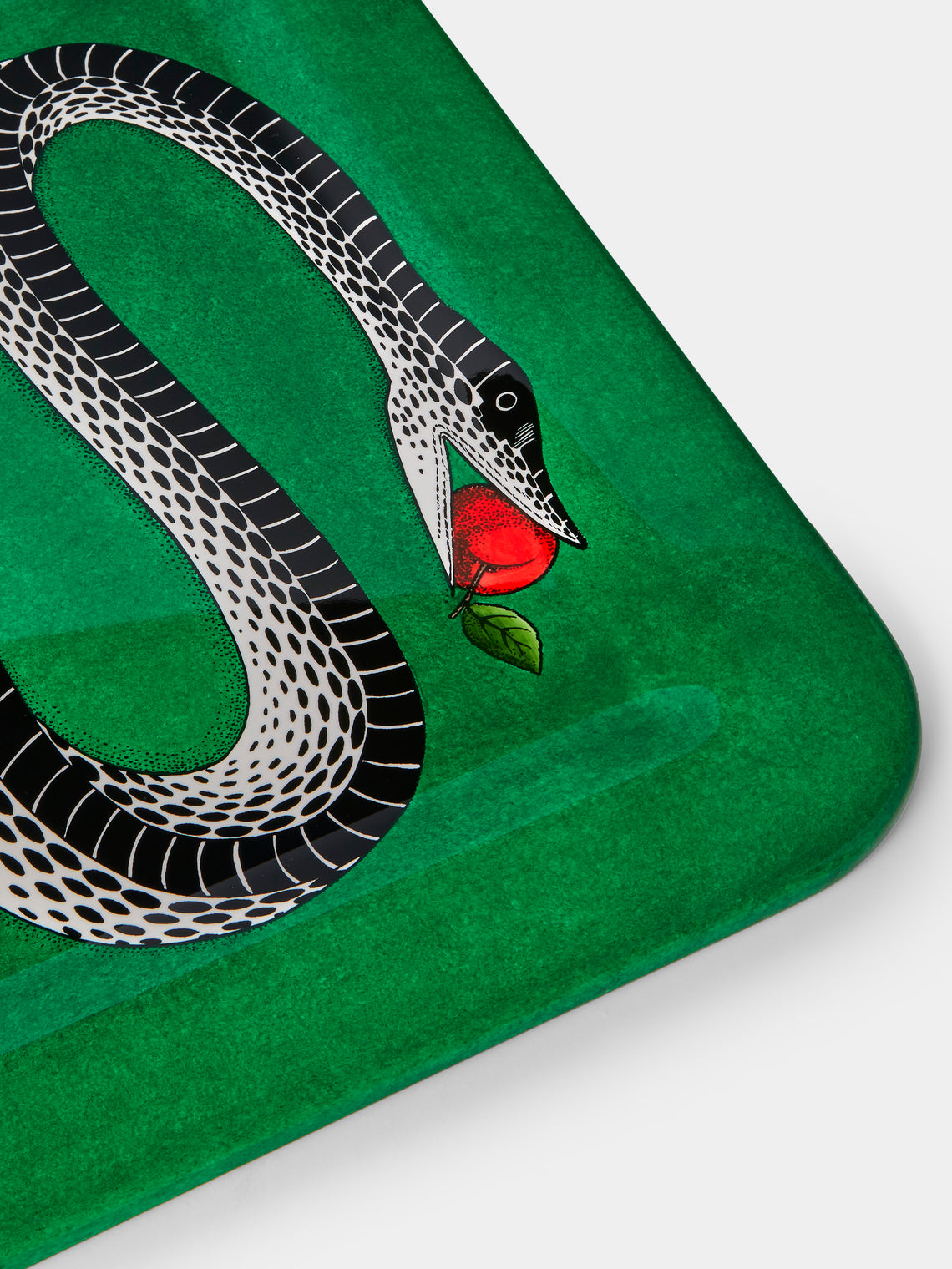 Fornasetti - Serpente Wood Tray - Green - ABASK