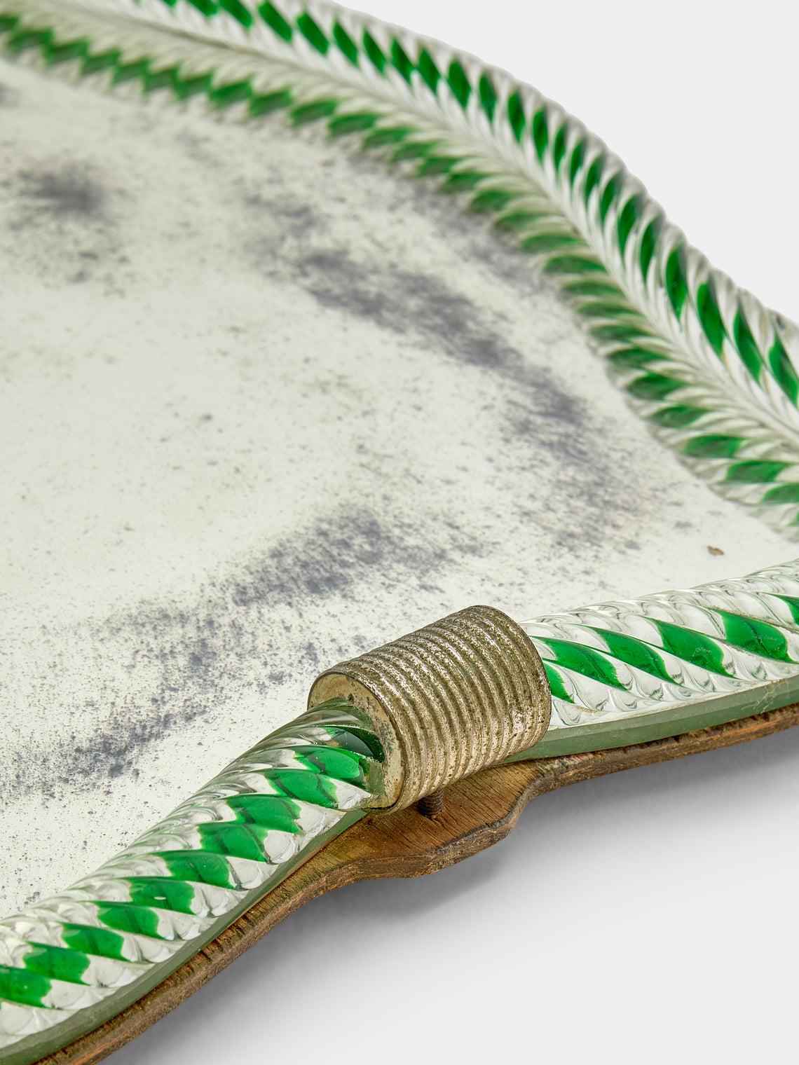 Antique and Vintage - 1930s Murano Glass Tray - Clear - ABASK