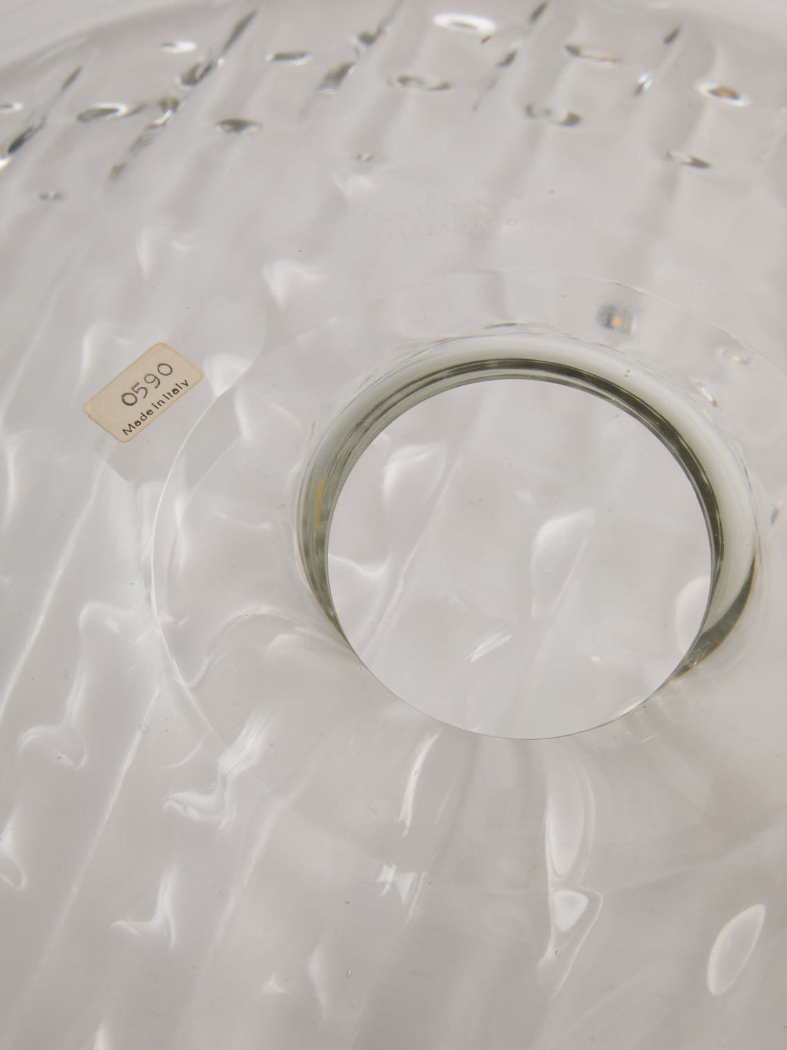 Antique and Vintage - 1970s Alfredo Barbini Glass Bowl - Clear - ABASK