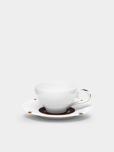 Augarten - Ena Rottenberg Hand-Painted Porcelain Coffee Cup and Saucer -  - ABASK - 