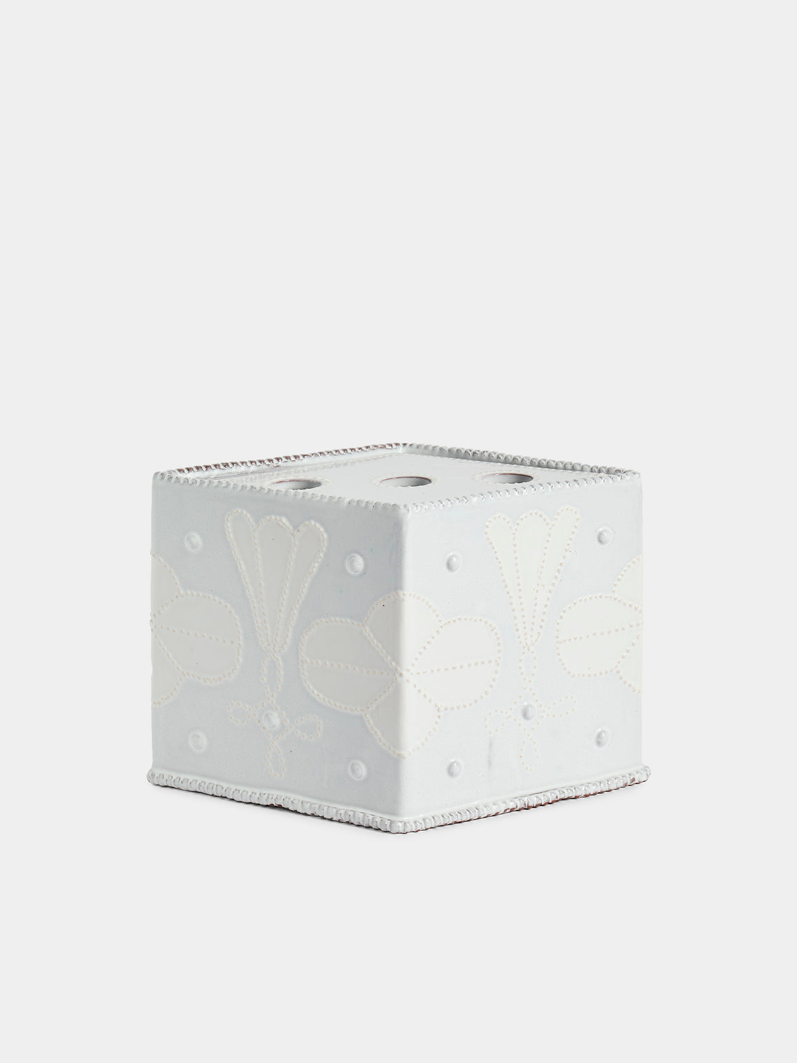 Emily Mitchell - Hand-Built Ceramic Bough Vase - White - ABASK - 