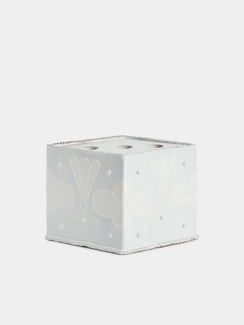 Emily Mitchell - Hand-Built Ceramic Bough Vase - White - ABASK - 