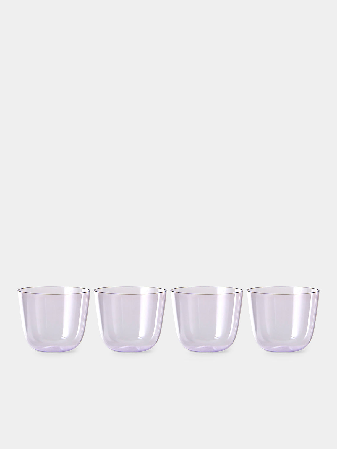 Lobmeyr - Alpha Hand-Blown Crystal Cocktail / Espresso Tumblers (Set of 4) - Purple - ABASK