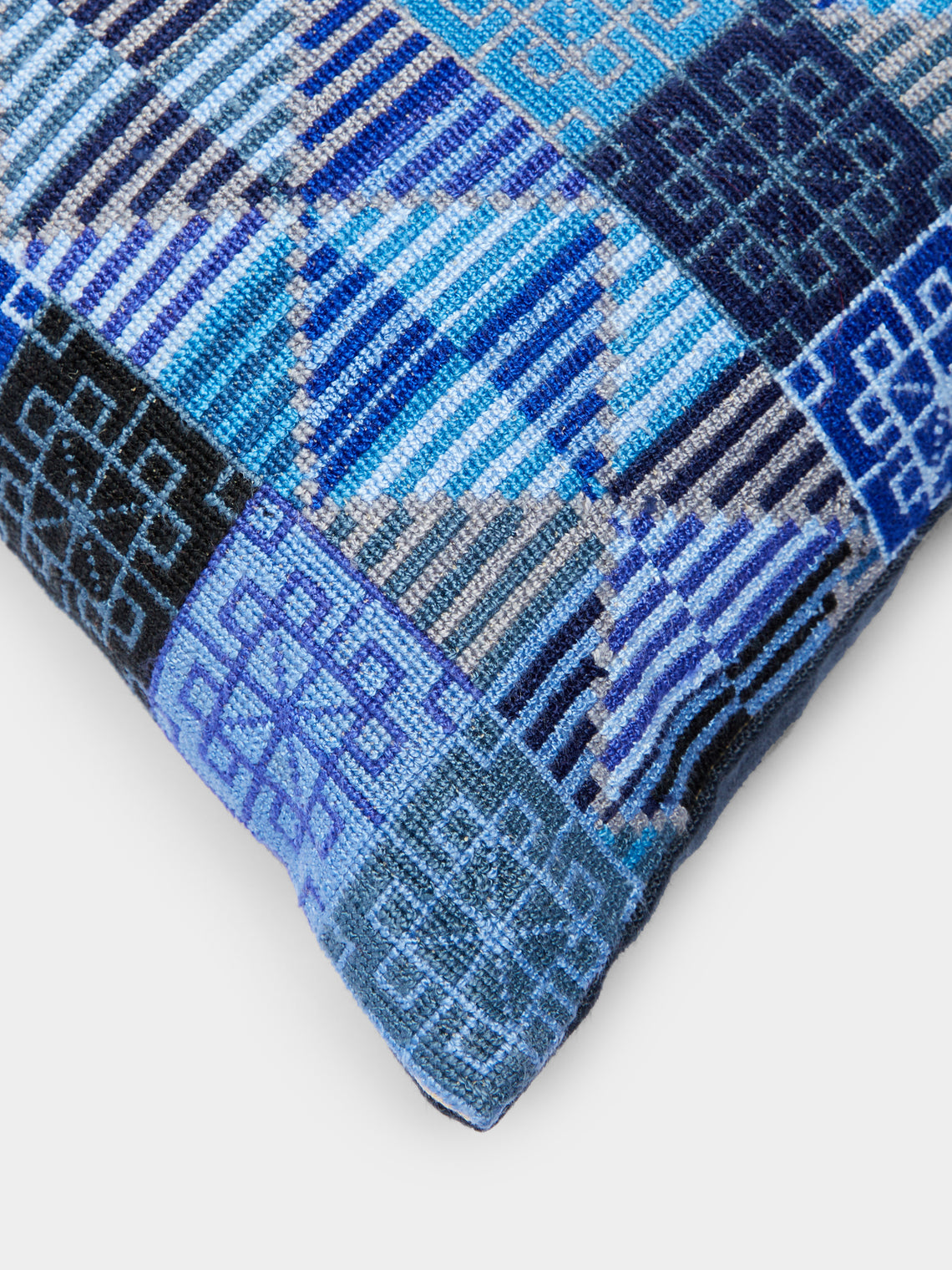 Kissweh - Ola Hand-Embroidered Cotton Cushion -  - ABASK