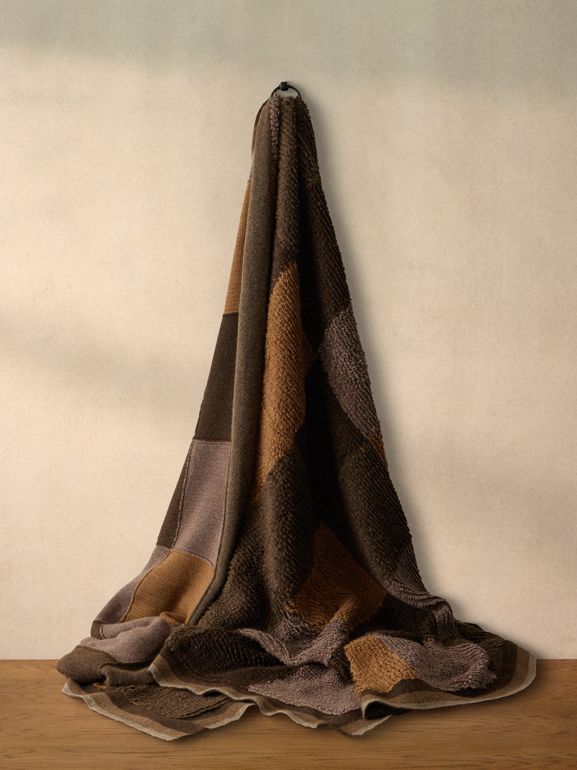 Saved NY - Tufted Cashmere and Yak Throw (79in/2m) - Multiple - ABASK