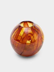 Moonarij - Babymoon Hand-Blown Glass Vase (4.5in/12cm) - Brown - ABASK - 