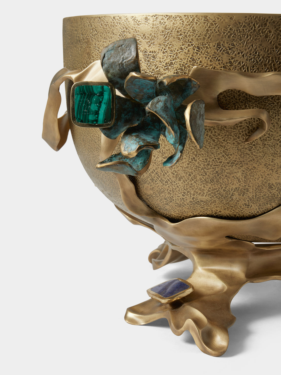 Viya - Tutti Frutti Brass Champagne Bucket - Bronze - ABASK