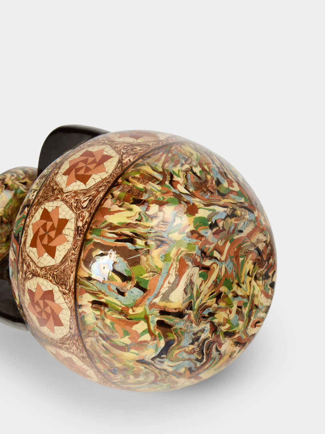 Antique and Vintage - 1920s Jean Gerbino Ceramic Vase with Handles (10.5in/26.5cm) - Multiple - ABASK