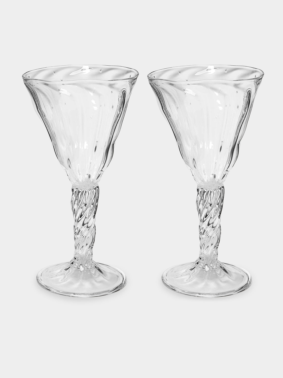 Alexander Kirkeby - Hand-Blown Crystal Wine Glasses (Set of 2) - Clear - ABASK