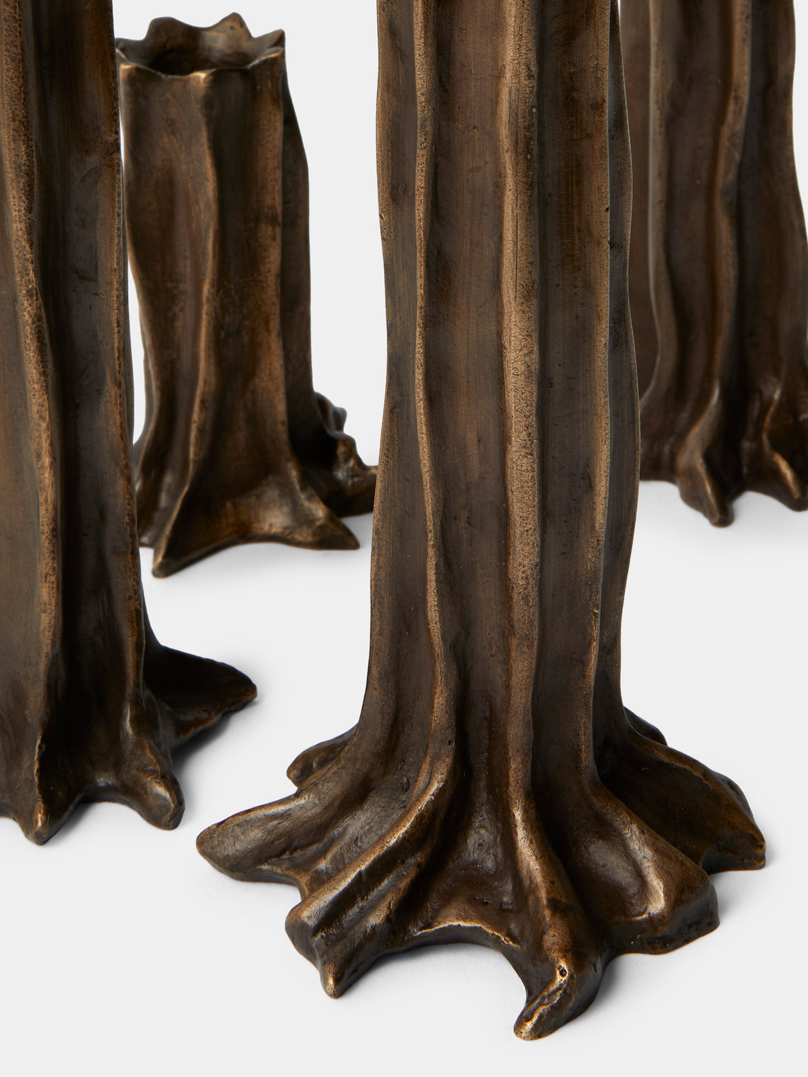 Studio Palatin - | Set of 4 | Arbor Bronze Candlesticks - Bronze - ABASK