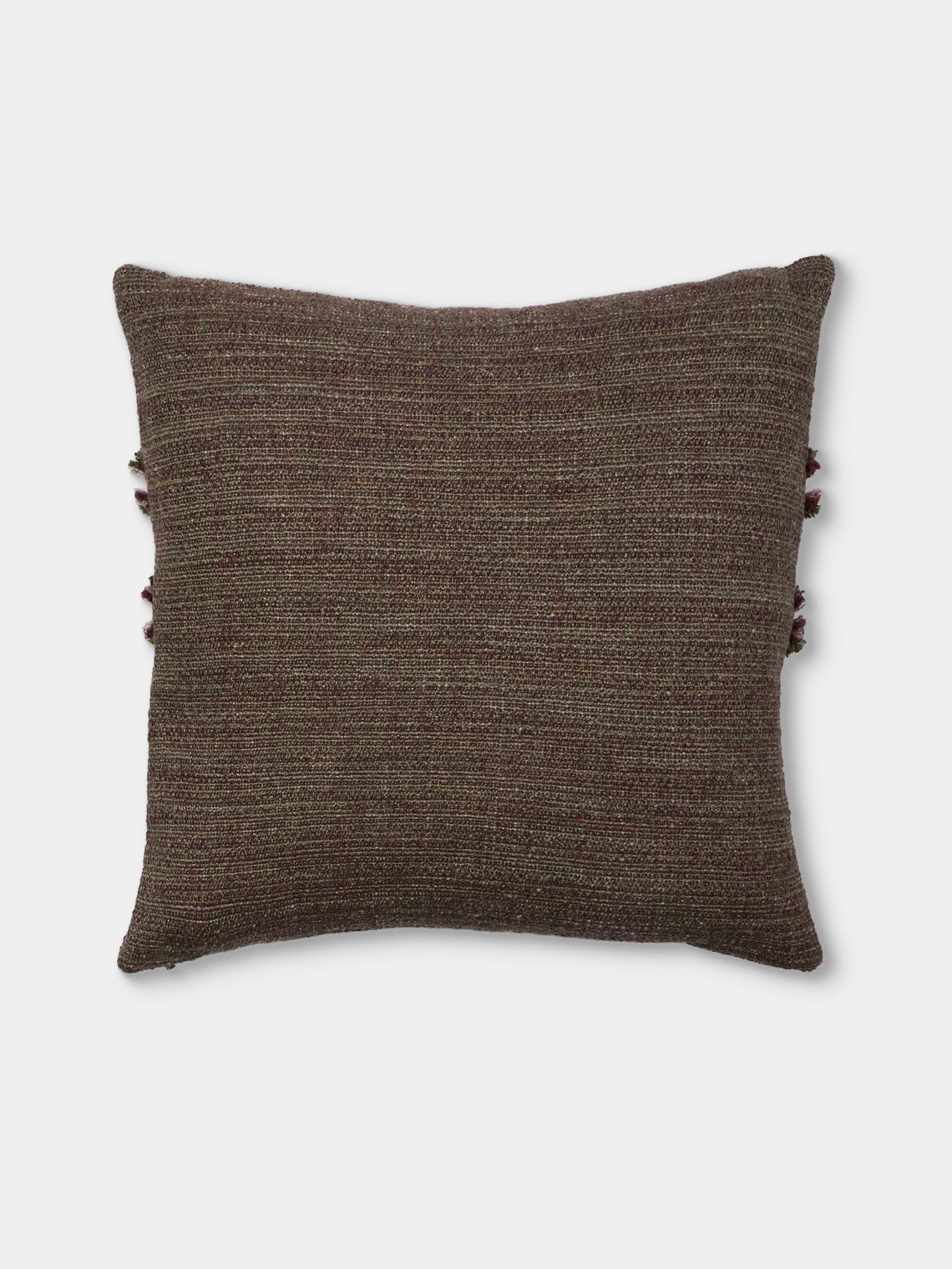 de Le Cuona - Strata Linen Pillow (21.5in/55cm) - Brown - ABASK