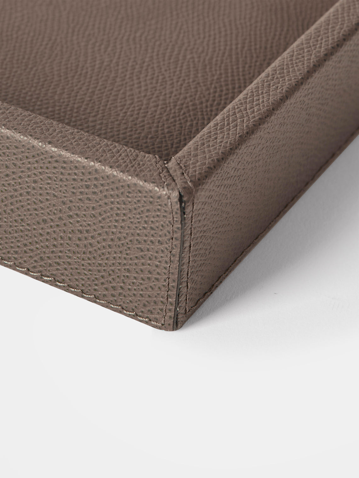 Giobagnara - Soft Leather Valet Tray (11in/28.5cm) - Gray - ABASK