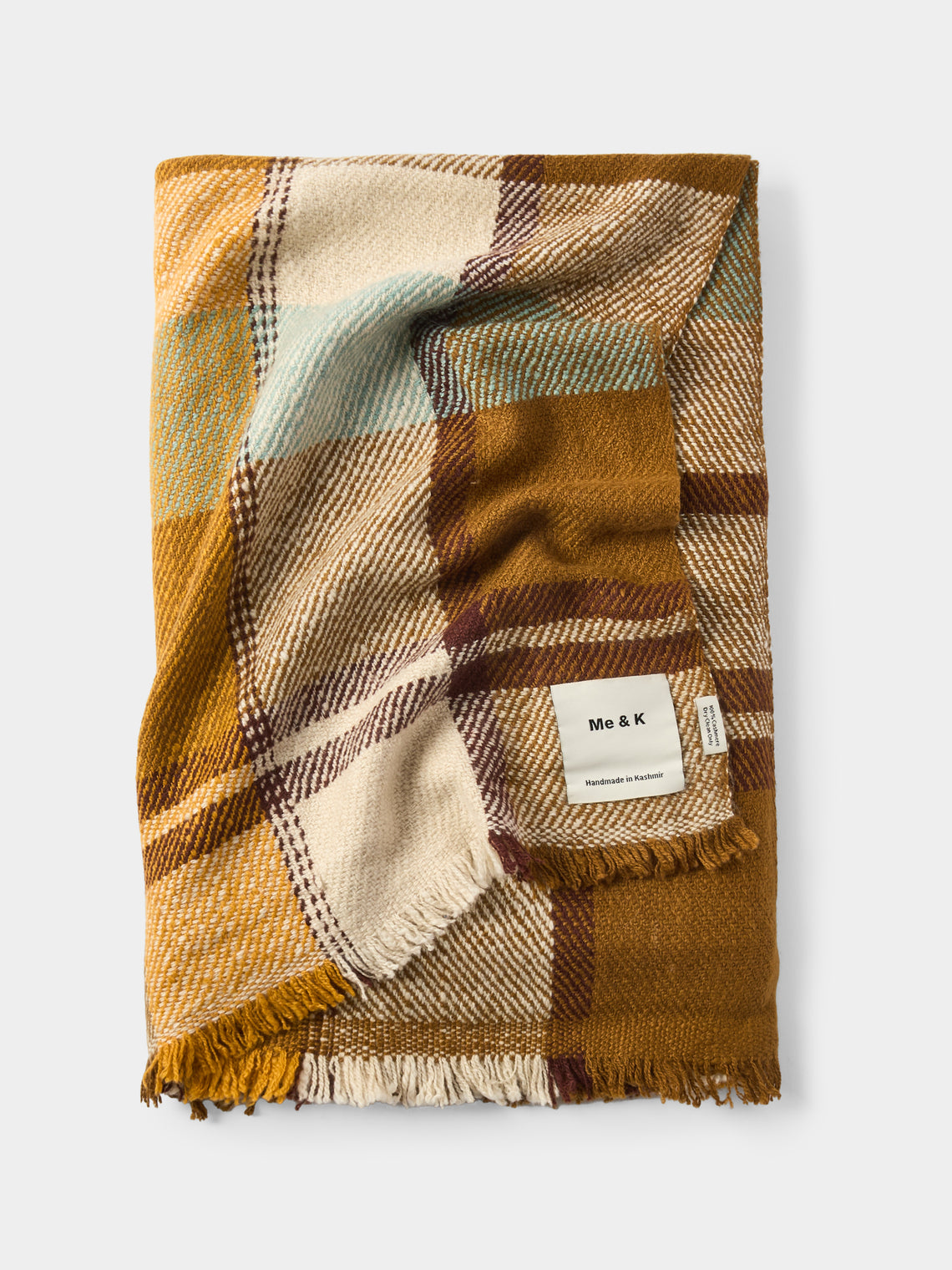 Me & K - Tartan Cashmere Throw (67in/1.7m) - Multiple - ABASK