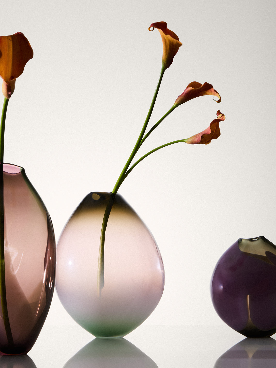 Michèle Oberdieck - Water Pond Hand-Blown Glass Vase (11.5in/29cm) - Multiple - ABASK
