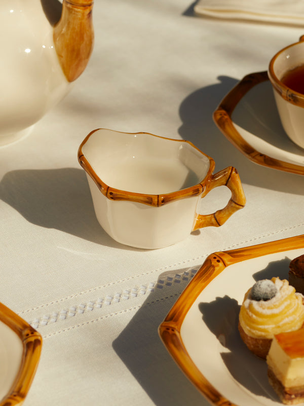 Este Ceramiche - Bamboo Hand-Painted Ceramic Milk Jug -  - ABASK